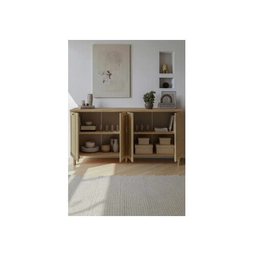Hanah home Commode Baru, 160 x 80 x 42 cm, bež Slike