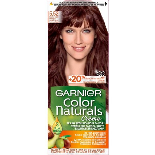 Garnier color naturals creme boja za kosu 5.52 biserno svetli mahagoni Slike