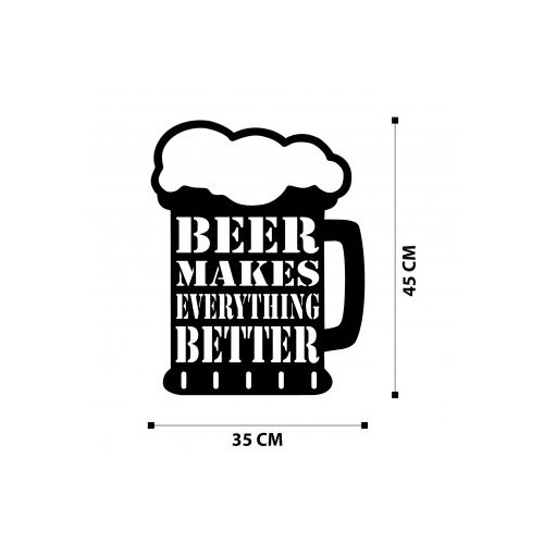 Wallxpert beer metal decor Slike