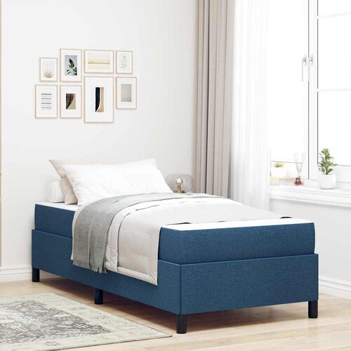 VidaXL Krevet s opruga kutije Svijetlo siva, Crna 100 x 200 cm Slike