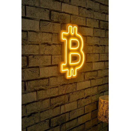 Wallity Zidna LED dekoracija Bitcoin, IP67, 375 cm, 12V, Žuta Cene