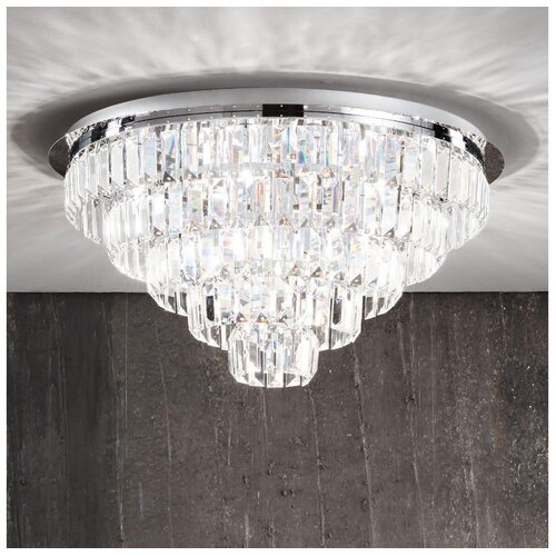  Ondaluce - Kristalno plafonsko svetlo CASTLE 12xG9/7W/230V, prečnik 60 cm, sjajni hrom Cene