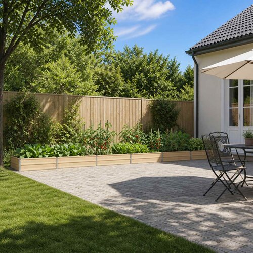  Povi&scaron;eni vrtni krevet Slonovača 600 x 80 x 24 cm Cijene