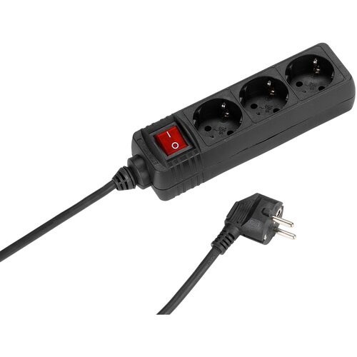 Vivanco 3er Steckdosenleiste schwarz 1,4 VIVANCO 28257 ES3 S15 3 x Schuko mit Schalter Cene
