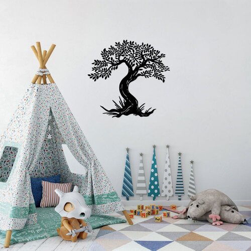 Wallity Zidna dekoracija Monumental Tree 12, 70 x 73 cm, Crna Cene