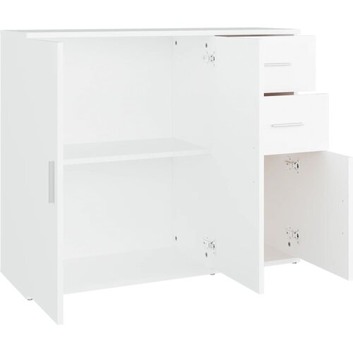  Komoda bijela 91 x 29,5 x 75 cm od konstruiranog drva Slike