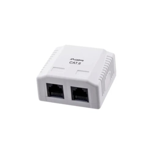Lanberg outlet box RJ45 OU6-0002-W White Slike