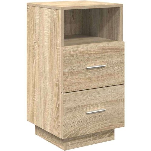 vidaXL Nočna omarica z 2 predaloma sonoma hrast 36x36x68 cm Cene