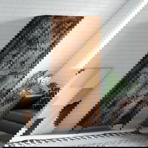 vidaXL Visoka komoda dimljeni hrast 69 5x34x180 cm konstruiranog drva Cijene