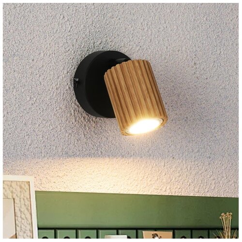  Brilagi - Zidno spot svetlo MODERN WOOD 1xGU10/8W/230V drvo/crna Cene