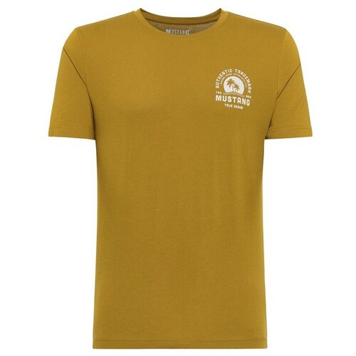 Mustang Majice s kratkimi rokavi Alex C Print Oranžna Cene