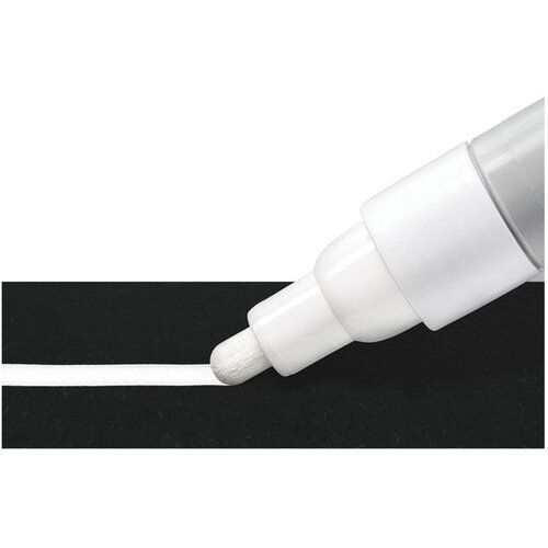  MARKER-KREDA ZA STAKLO 2,4 MM LUMOCOLOR STAEDTLER 344-0 BIJELI Slike