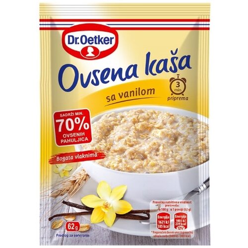 Dr. Oetker DR.OETKER ovsena kaša vanila 62g Cene
