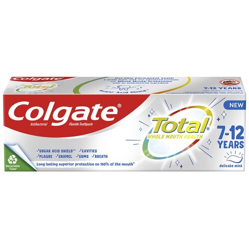 Colgate Total Junior zobna pasta za temeljito čiščenje zob in ustne votline za otroke 50 ml Cene