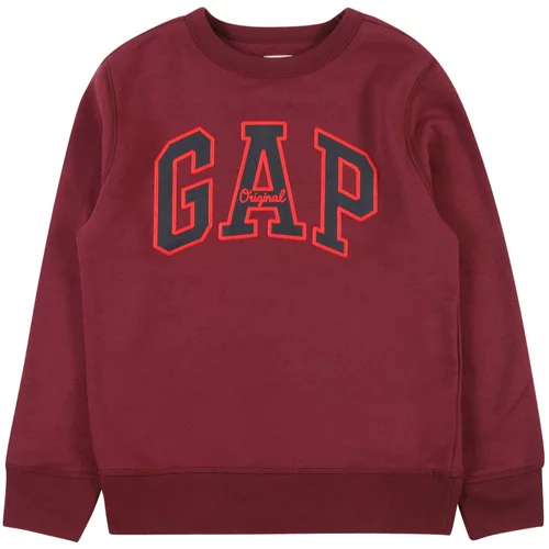GAP Sweater majica 'HERITAGE' narančasta / crvena / crna