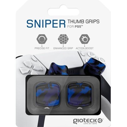 Gioteck thumb grips sniper za PS5 - maskirno modre barve Slike