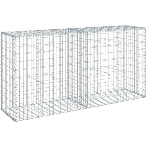  Gabionska ko&amp;scaron;ara s poklopcem 200x50x100 cm pocinčano željezo Slike
