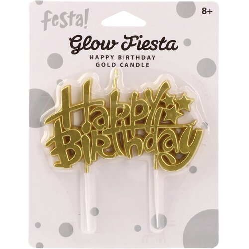 Glow Fiesta, svećica, Happy birthday - odaberite boju Cene