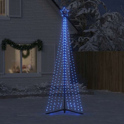 VidaXL LED božićno drvce 495 LED dioda plavo 300,5 cm Slike