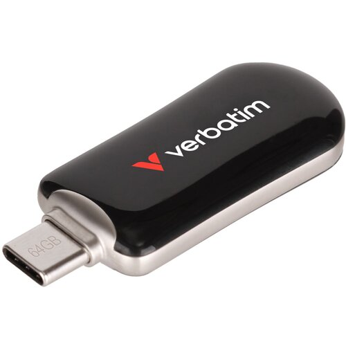 Verbatim Plectra Black 64GB USB-C Flash Drive 30224 Slike