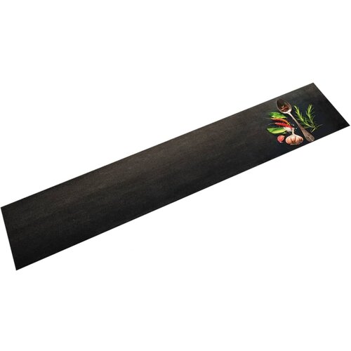 VidaXL Kuhinjski tepih perivi s uzorkom začina 60 x 300 cm bar&amp;scaron;unasti Slike