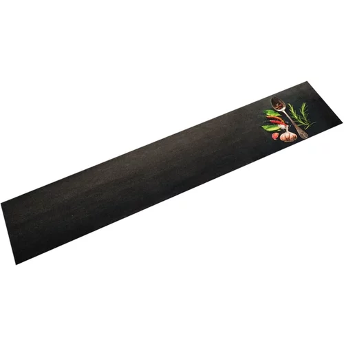 vidaXL Kuhinjski tepih perivi s uzorkom začina 60 x 300 cm baršunasti