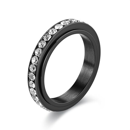INF Diamantni prstan Transit velikosti 10 Black, (21237940) Slike