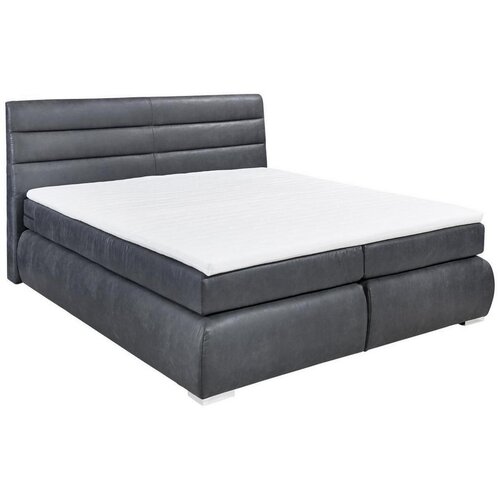 Esposa POSTELJA BOXSPRING 200 cm x 180 cm , les, tekstil, leseni material antracit Cene