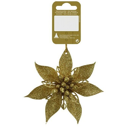  Okrasek za božično drevo božična zvezda (Zlate barve, Plastika) Cene