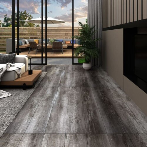  Podne obloge od PVC-a 4,46 m&amp;sup2; 3 mm samoljepljive prugasto drvo Slike
