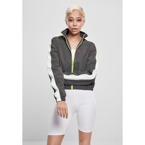 Urban Classics Women's jacket with short stripes darkshadow/electriclime Cene