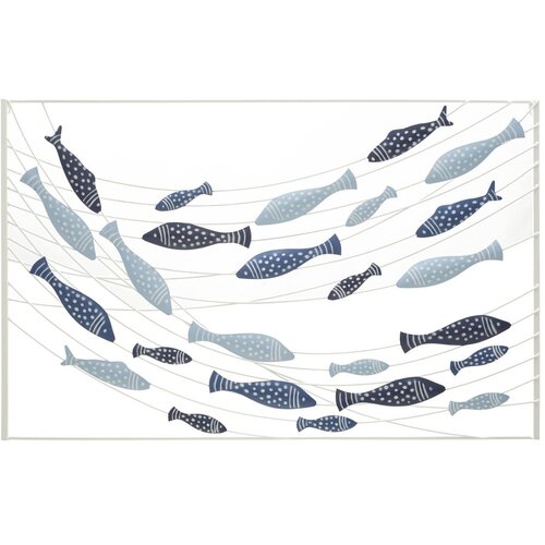 Mauro Ferretti Metalni zidni ukras 96,5x61 cm Pesci &amp;ndash; Slike