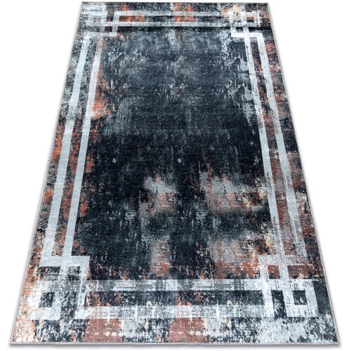 RugsX Preproge ANDRE 3030 pralna preproga Okvir vintage protizdrs 80x150 cm Črna Cene