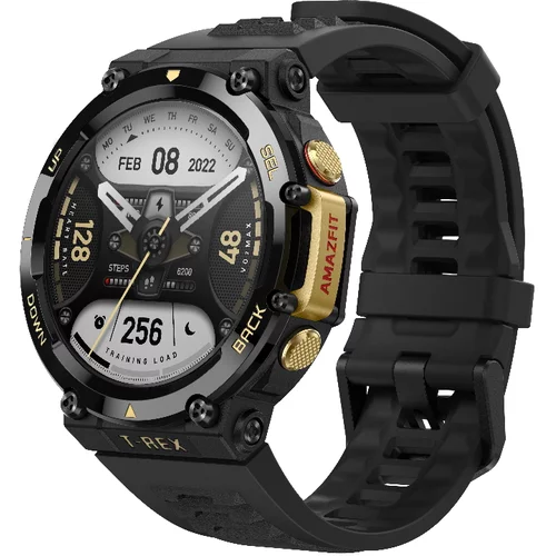Amazfit T-REX 2 Astro Black and Gold;1.39”;AMOLED;10 ATM; 500 mAh;58 HOURS POWER SAVING GPS MODE