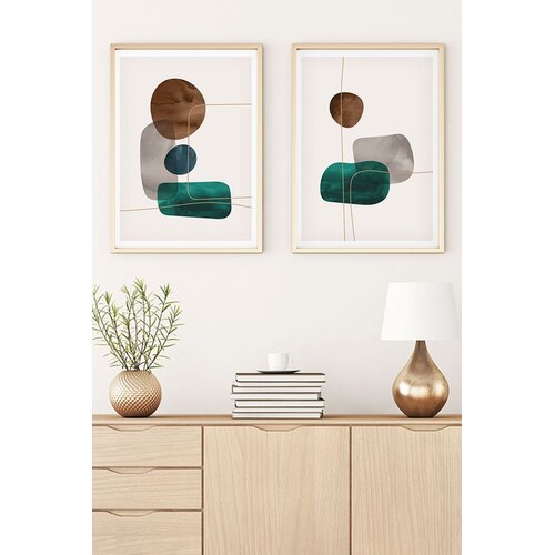 WALLXPERT Uramljena slika Huhu29, 50x70 cm, 2 dijela Cene