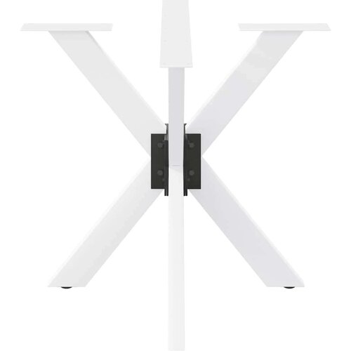 VidaXL Noge blagovaonskog stola u obliku pauka bijele 85x85x(72-73) cm čelik Slike