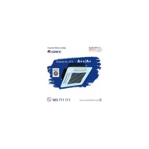 Gree klima uređaj komplet U-MATCH kasetna 5,3kw Slike