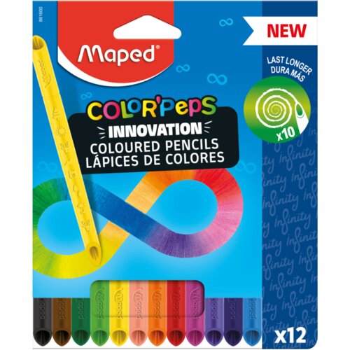 Maped Set drvenih boja Infinity, 12 komada Slike