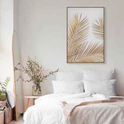  Slika - Golden Palm Leaves (1 Part) Vertical 40x60 Slike