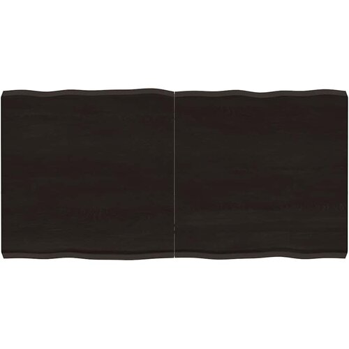 Stolna ploča tamnosmeđa 120x60x(2-6) cm obrađena hrastovina Cijene