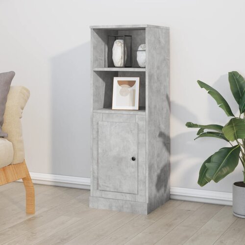 vidaXL Visoka omarica betonsko siva 36x35,5x103,5 cm inženirski les Cene