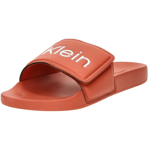 Calvin Klein Natikače s potpeticom hrđavo smeđa / bijela