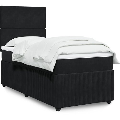  Box spring krevet s madracem crni 90x190 cm bar&scaron;unasti Cijene