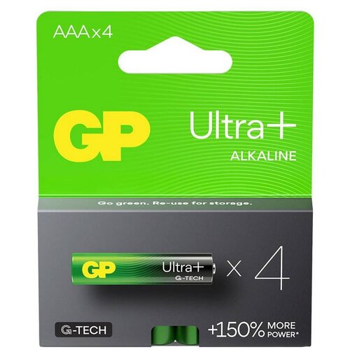 GP Batteries Ultra Alkalna Plus AAA GP baterija 24AUP (LR03) 4 kosi, (20476094) Cene