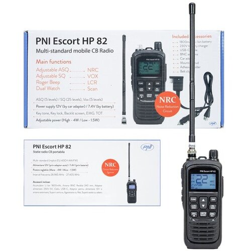 PNI Escort HP82 Handheld CB Car Radio 1800 mAh USB-C Black Slike