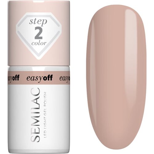 Semilac Easy Off Step 2 gel lak za nohte z uporabo UV/LED lučke odtenek Caffe Frappe 7 ml Slike