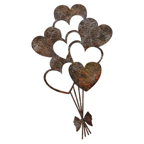 Asir zidna dekoracija metalna Srca 35x21 cm Cene