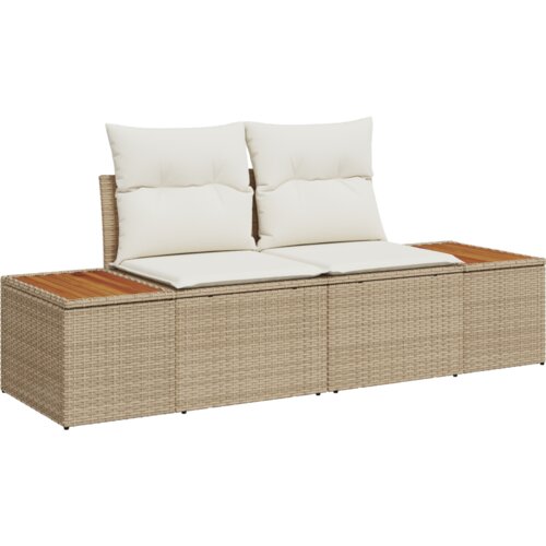 vidaXL 12-dijelni Vrtni Sofa Set s Jastucima Bež Poliratan Akacija Cene