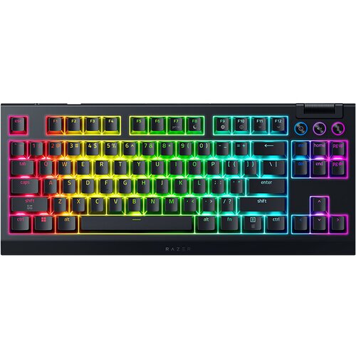 Razer BlackWidow V4 Tenkeyless HyperSpeed - Wireless Mechanical Gaming Keyboard (Orange Tactile Switch) Cene