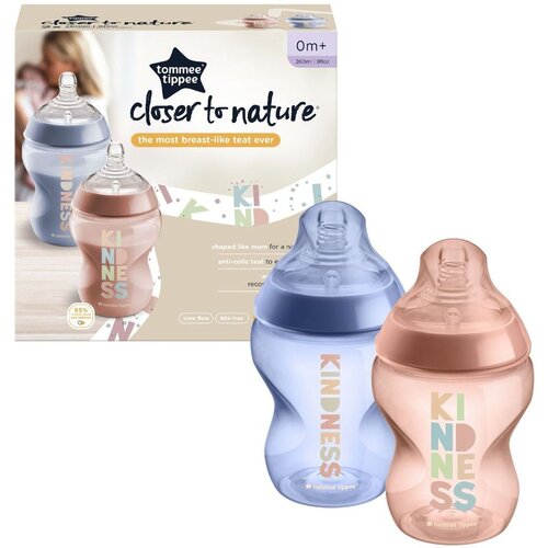 Tommee Tippee steklenička plastična CTN 2x260 ml dekorirana punčka Cene